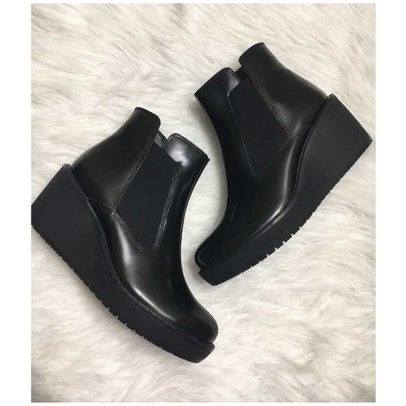 clarks wedge boots